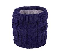 TAGVO Cache-Cou Chaud Coupe-Vent Hiver, Doux Épais Écharpe Snood avec Doublure Polaire Tricotée pour Hommes et Femmes, Cache-Oreille pour la Course à Pied Ski Sports de Plein Air - Taille Universelle