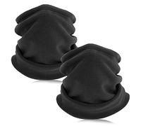 TAGVO Cache-Cou Hiver, Snood en Polaire Double épaisseur, Écharpe épaisse et Douce, Cache-Oreilles Coupe-Vent pour Ski et Cyclisme, Cagoule Unisexe pour Sports, Paquet de 2