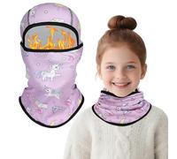 TAGVO Cagoule Balaclava pour Enfants - Charmants Dessins Animés, Multifonctionnel Cagoule Masque De Ski en Polaire Thermique Élastique Respirant, Chapeau avec Cache-Cou pour Garçons et Filles