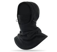 TAGVO Cagoule de d'hiver Hommes Femmes, Masque de Ski, Cagoule de Moto, Polaire Thermique Hiver Neck Warmer Cache-Cou Multifonction Bandana pour Ski, Moto, Cyclisme, Alpinisme