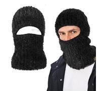 TAGVO Cagoule d'hiver en Polaire Chaud Homme Femme, Multifonction Masque de Ski Cagoule Coupe-Vent Thermique, Chapeau Bonnet Hiver en Polaire avec Cache-Cou pour Sports de Plein air Cyclisme Randonnée