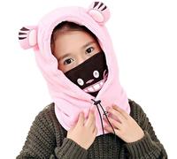 TAGVO Cagoule d'hiver pour Bébé Fille Garçon, Balaclava Casquette Polaire Mignon Animal, Thermique Bonnet Echarpe Hiver, Chaud Cache Oreilles Chapeaux Enfant Ski Snowboard pour Enfant 3 à 10