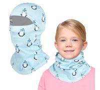 TAGVO Cagoule d'hiver Thermique pour Enfants 4-12Ans, Coupe Masque de Ski Cyclisme, Multifonction Coupe-Vent Cagoule en Chauffe-Cou Casquette Bonnet Polaire pour Garçons Filles Plein Air