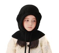 TAGVO Cagoule Enfant, Bonnet et Écharpe d’Hiver 2 en 1, Adapté pour Enfants de 2 à 6 Ans