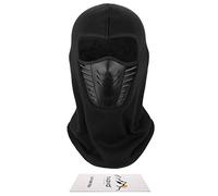 Tagvo Cagoule - Masque Visage Multifonction avec maille filet respirant en silicone Panel nuque en polaire coupe-vent,Casque hiver Chapeau pour adulte Femmes hommes Taille universelle Sports Balaclava