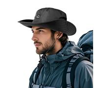 TAGVO Chapeau de pêche pour Hommes Femmes, Chapeau de Soleil de Respirant Pliable, Chapeau Safari Protection UV, Chapeau Randonnée à Large Bord Extérieur Pour Pêche Bateau l'escalade
