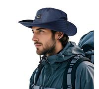 TAGVO Chapeau de pêche pour Hommes Femmes, Chapeau de Soleil de Respirant Pliable, Chapeau Safari Protection UV, Chapeau Randonnée à Large Bord Extérieur Pour Pêche Bateau l'escalade