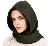 TAGVO Chapeau Hiver et Écharpe 2 en 1 Unisexe, Coupe-Vent Bonnet et Ensembles De Cache-Cou Chaud Chapeau avec Écharpe à Capuche, Écharpe Pull-Over Douce Elastique Cagoule Hiver Neck Gaiter