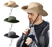 TAGVO Chapeau ImperméAble pour Les Hommes Et Les Femmes, Chapeau de PêChe au Soleil Respirante avec Cordon de Serrage Ajustable, Chapeau de Jungle Pliable pour Le Camping, La RandonnéE, La Chasse