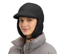 TAGVO Chapeau Trappeur Hiver Imperméable Chaud Chapka d’Aviateur avec Doublure Polaire Douce, Casquette Bomber Légère Compatible Casque pour Homme & Femme