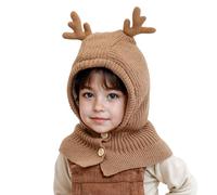 TAGVO Fille Garçon Cagoule d'hiver Bonnet Écharpe Ensamble Chaud Bébé Enfant Hiver Balaclava Casquette Polaire Thermique Cache Cou Oreilles Chapeau pour 1 à 6 Ans