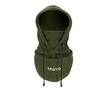 TAGVO Hiver Cagoule en Polaire Thermique, Multifonction Chaud Capuche Réglable Chapeau de Ski Couvre-Visage Masque Facial Cache-Cou Neck Gaiter pour la Course Ski Cyclisme - Homme Femme