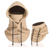 TAGVO Hiver Cagoule en Polaire Thermique, Multifonction Chaud Capuche Réglable Chapeau de Ski Couvre-Visage Masque Facial Cache-Cou Neck Gaiter pour la Course Ski Cyclisme - Homme Femme