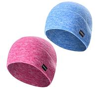 TAGVO Hiver Fleece Bonnet Polaire Skull Cap Coupe-Vent Beanie Chaud Chapeau avec Couvre-Oreilles,Doublure de Casque Homme Femme pour Taille Élastique Universel Calotte de Vélo Courir Ski Moto Sport