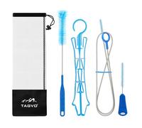 TAGVO Kit de Nettoyage Universel pour Vessie d'Hydratation - Brosses, Cadre Pliable et Pochette de Transport - Nettoyant Sac à Dos