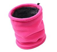 TAGVO Polaire Cache-Cou Cache-Cou, Hiver Doux Épais Doublure Polaire Élastique Cou Gaiter, Coupe-Vent Ski Homme et Frmme,Taille unique,1 PCS Rose Rouge
