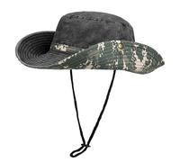 TAGVO Réversible Chapeau Bob Unisexe, Réglable Chapeau de Pêche Camouflage Chapeau de Soleil Large Bord, Pliable Camo Chapeau de Safari Protection UV, Respirant Été Chapeau Boonie Outdoor Homme Femme
