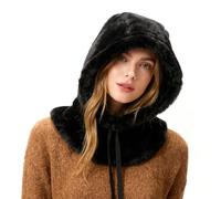 TAGVO Thermique Cagoule Polaire Femme, Coupe-Vent Balaclava Chapeau Chaud Capuche d'hiver, Réglable Masque de Ski avec Cache-Cou, Multifonction Couvre-Visage Masque Facial Cache pour Ski Vélo Running