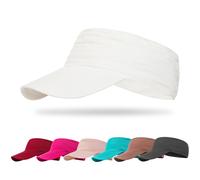 TAGVO Visiere Casquette Anti UV pour Hommes Et Femmes, Chapeau de Soleil à Pied Pliable et Légère, Casquette Running à Séchage Rapide Réglable, Chapeaux de Visière de Golf pour Le Sport de Plein Air