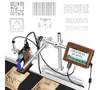 TAHALI Codeur à Jet d'encre en Ligne, codeur de Date à écran Tactile, Machine de Codage de Date multilingue, Petite imprimante Portable Commerciale 12,7/25,4 mm,25.4mm