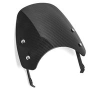 TAHDP Pare-Brise De Moto pour Ducati Scrambler 2016 2017 2018 2019 2020 2021 Déflecteur De Vent Déflecteur Pare-Brise Carénage(Aspect Carbone)