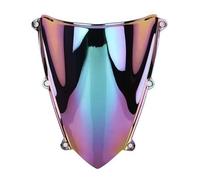 TAHDP Pare-Brise Double Bulle pour Moto, Déflecteurs De Vent pour pour CBR600RR pour CBR 600 RR F5 2007-2012 Déflecteur Carénage(Iridium)