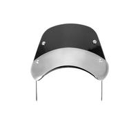 TAHDP Pare-Brise Et Déflecteurs De Vent pour Phare De Moto 6,5"-9,45" pour Suzuki SV1000 SV400 GS750E Wolf 250 ST250 ST250E Déflecteur Pare-Brise Carénage(Noir,Type 2)