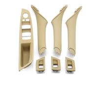TAHDP Poignée De Porte, Accoudoir, Panneau Commande Vitre, Intérieur Pour BMW Série 5 F10 F11 F18 520i 523i 525i 528i 535i (conduite À Gauche) Couvercle de poignée de porte(BEIGE,7 pièces)