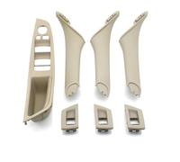 TAHDP Poignée De Porte, Accoudoir, Panneau Commande Vitre, Intérieur Pour BMW Série 5 F10 F11 F18 520i 523i 525i 528i 535i (conduite À Gauche) Couvercle de poignée de porte(Oyster,7 pièces)