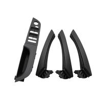 TAHDP Poignée De Porte Intérieure Complète Pour BMW Série 3 E90 E91 316 318 320 325 328i, Lot 7 Pièces, Conduite À Gauche Couvercle de poignée de porte(Black Low-end 35.5 2)