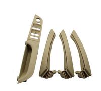 TAHDP Poignée De Porte Intérieure Complète Pour BMW Série 3 E90 E91 316 318 320 325 328i, Lot 7 Pièces, Conduite À Gauche Couvercle de poignée de porte(Beige Low-end 37.5 2)