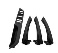 TAHDP Poignée De Porte Intérieure Complète Pour BMW Série 3 E90 E91 316 318 320 325 328i, Lot 7 Pièces, Conduite À Gauche Couvercle de poignée de porte(Black Low-end 37.5 2)