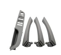 TAHDP Poignée De Porte Intérieure Complète Pour BMW Série 3 E90 E91 316 318 320 325 328i, Lot 7 Pièces, Conduite À Gauche Couvercle de poignée de porte(Titanium Low-end 35.5)