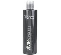 Tahe Botanic Silver Shampooing correcteur de ton idéal pour les cheveux blancs, gris ou méchés, 300 ml