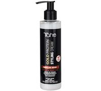 Tahe Gold Protein Crème de Coiffage sans rinçage pour Cheveux Secs, Luminosité et Douceur, 200 ml