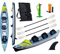 TAHE HP3 KAYAK AIR BREEZE FULL Kanau Kayak de randonnée 3 personnes avec 3x pagaies 480cm