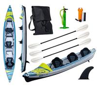Tahe HP3 Kayak Air Brise Full Kanau Kayak Tours 3 Personnes Avec 3x Pagaie 480cm