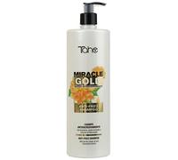 Tahe Miracle Gold Shampooing anti-frisottis avec Kératine, huile d'Argan et extrait de Camomille (1000 ml)
