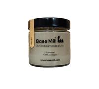 Tahini Bio Base Mill (200g) - 100% Végétalien, Sans Gluten, Sans Sucre, Moulue Artisanalement dans un Moulin à Pierre, Fabriqué avec des Graines de Sésame Blanc Bio Riche en Protéines