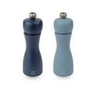 Duo De Moulins À Poivre Et À Sel Manuels En Bois, Air, 15 Cm Tahiti