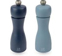 Duo De Moulins À Poivre Et À Sel Manuels En Bois, Air, 15 Cm Tahiti