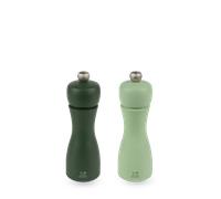 Tahiti Duo de moulins à poivre et à sel manuels en bois, eau, 15 cm Peugeot