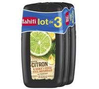 TAHITI - Flacon Gel douche Huile Coco et Citron - Hydratation naturelle - Lot de 3x250ml