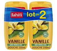 TAHITI - Flacon Gel douche Huile Coco et Vanille - Hydratation naturelle - Lot de 3x250ml