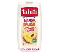 TAHITI - Gel Douche Douceur Fruité Mangue & Pêche, Texture Légère et Rafraîchissante (250 mL) - Le Lot De 4