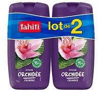 TAHITI - Gel Douche Origines Relaxant Parfum Orchidée d'origine naturelle à 95% et au PH neutre , 250 ml - Lot de 2 flacons