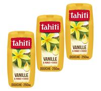 Tahiti - Gel Douche Tahiti Vanille & Huile De Coco - Formule À Base D'ingrédients D'origine Naturelle - Lot De 3 X 250 Ml