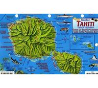 Tahiti Map & Guide to the Polynesian Reef Franko Maps Laminated Fish Card