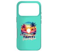 Tahiti Polynésie Française Coucher de Soleil Plage Palmier Voyage Souvenir Coque pour iPhone 17 Pro