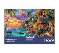 Tahiti Puzzle 1000 Pièces pour Tous Âges - Jeu Éducatif en Papier Recyclé, Défi Et Décoration pour La Maison 38x26cm/1000pcs